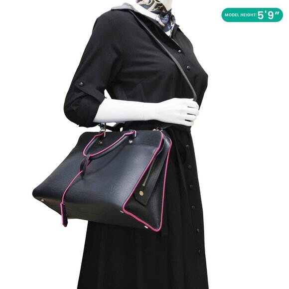 Louis Vuitton Vaneau GM Epi Leather Shoulder Bag Black - Picture 2 of 14